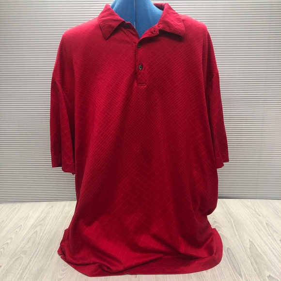 Nike Other - Tiger Woods Collection - Nike Dri-Fit - Deep Red Polo Golf Shirt - Mens XXL